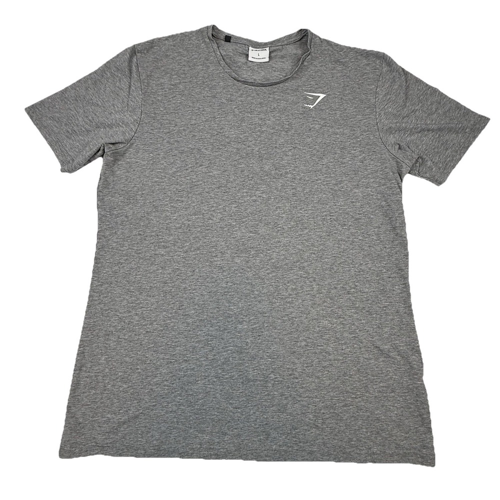 Gymshark Critical T-shirt Heathered Gray Mens Large Active Gym Casual